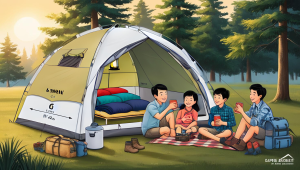 How big of a tent do I need for a family of 4?